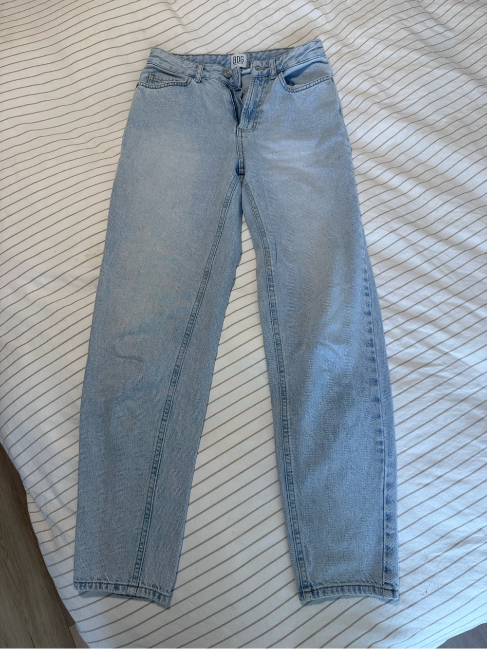 BDG Light Blue Straight-Leg Jeans